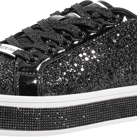 Shoes - Women's Glitter Platform Sneakers Bling Dressy Birthday Party Shoes